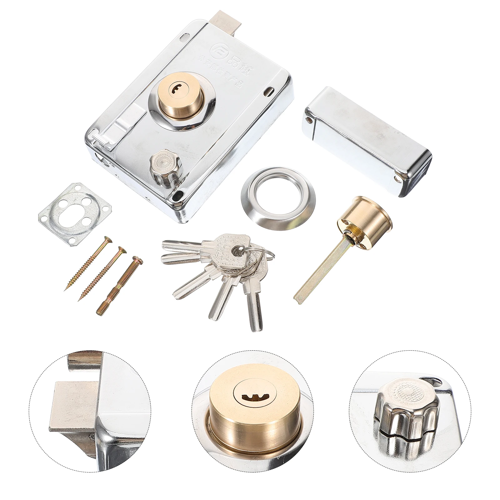 1 set 1 Set Stainless Steel Set Universal Bedroom Lock Ergonomic Edge Anti-Theft Front Door Lock With Metal
1 set 1 Set Stainless Steel Set Universal Bedroom Lock Ergonomic Edge Anti-Theft Front Door Lock With Metal