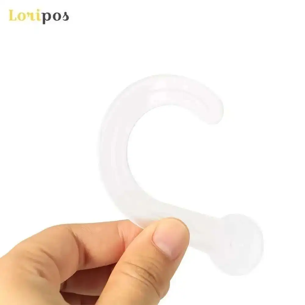 100pcs Clear Black White Big Plastic Header Hooks 80mm With Rivets Fabric Leather Head Hanger Giant Hanging J-hook
100pcs Clear Black White Big Plastic Header Hooks 80mm With Rivets Fabric Leather Head Hanger Giant Hanging J-hook