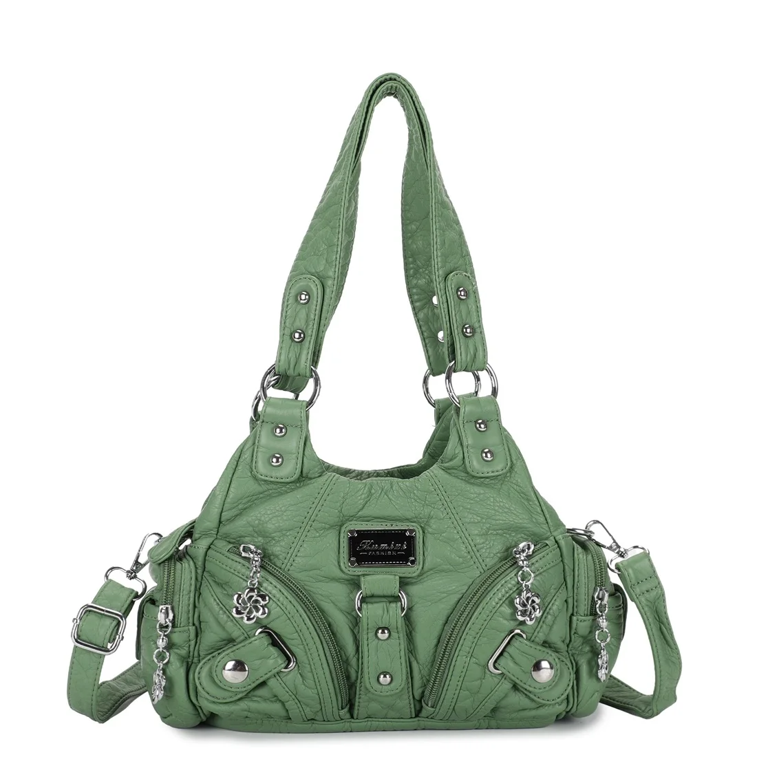Fashion Soft Leather Hobo Shoulder Bag for Women,Multi Zipper Pockets Small Casual Tote Handbag with Detachable Crossbody Strap
Fashion Soft Leather Hobo Shoulder Bag for Women,Multi Zipper Pockets Small Casual Tote Handbag with Detachable Crossbody Strap