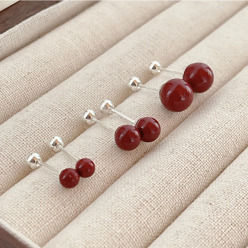 PONYKISS 925 Sterling Silver Minimalist Pearl Ball Stud Earrings for Women Classic Fine Jewelry Piercing Screw Bead Accessories
PONYKISS 925 Sterling Silver Minimalist Pearl Ball Stud Earrings for Women Classic Fine Jewelry Piercing Screw Bead Accessories