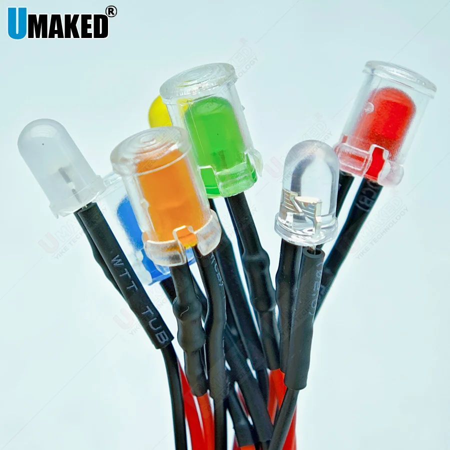 10pc F3 F5 5mm 20cm Pre Wired LED Round Light Lamp Bulb Chip Beads Cable DC 12V White Warm Red Green Blue Yellow Emitting Diodes
10pc F3 F5 5mm 20cm Pre Wired LED Round Light Lamp Bulb Chip Beads Cable DC 12V White Warm Red Green Blue Yellow Emitting Diodes