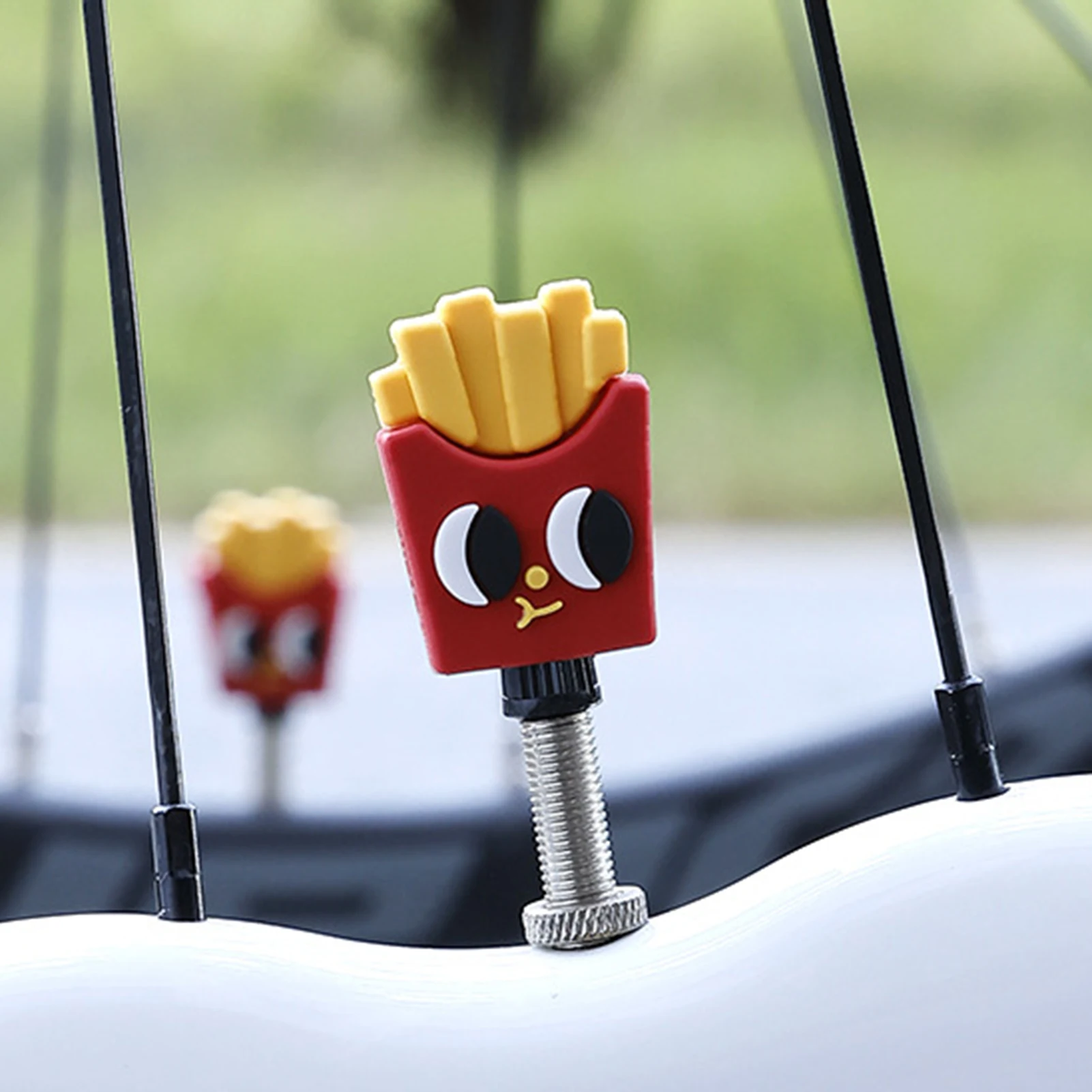 Creative Bicycle Nozzle Cap Cartoon French Fries Dinosaur-Chameleon Shaped Silicone Nozzle Cap Waterproof Valve Decoration
Creative Bicycle Nozzle Cap Cartoon French Fries Dinosaur-Chameleon Shaped Silicone Nozzle Cap Waterproof Valve Decoration