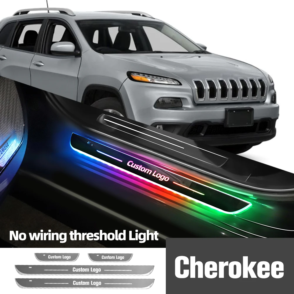 Для Cherokee Xj Kj Kk Kl 1998-2019 2016, автомобильные аксессуары, светодиодный порог с индивидуальным логотипом
Для Cherokee Xj Kj Kk Kl 1998-2019 2016, автомобильные аксессуары, светодиодный порог с индивидуальным логотипом