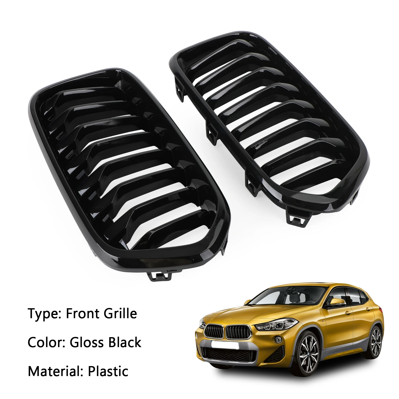 Areyourshop глянцевый черный Передний Бампер решетка гриль Подходит для BMW X2 серии F39 2018-2023 автозапчасти
Areyourshop глянцевый черный Передний Бампер решетка гриль Подходит для BMW X2 серии F39 2018-2023 автозапчасти