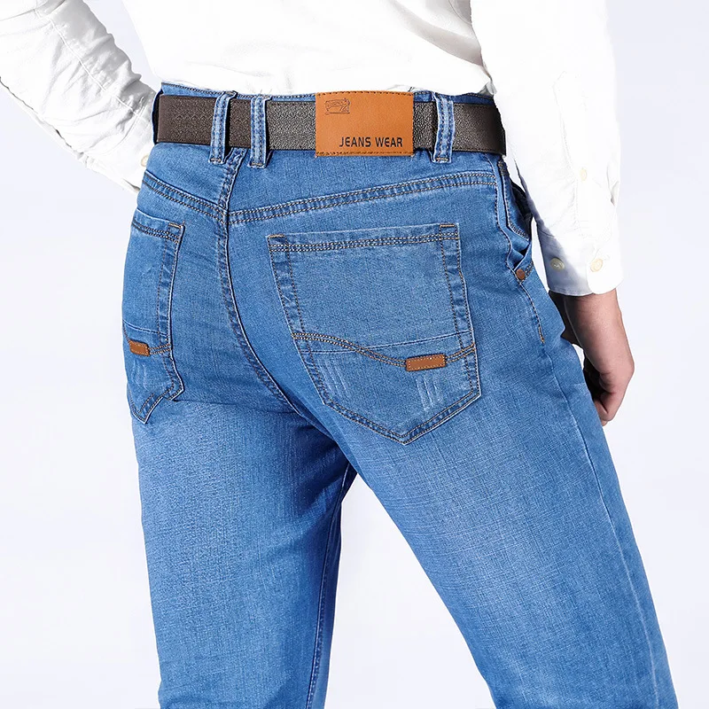 Men's Classic Style Business Softener Jeans Pants New Fashion Straight Stretch Denim Long Trousers Male Brand Pants Plus Size 40
Men's Classic Style Business Softener Jeans Pants New Fashion Straight Stretch Denim Long Trousers Male Brand Pants Plus Size 40