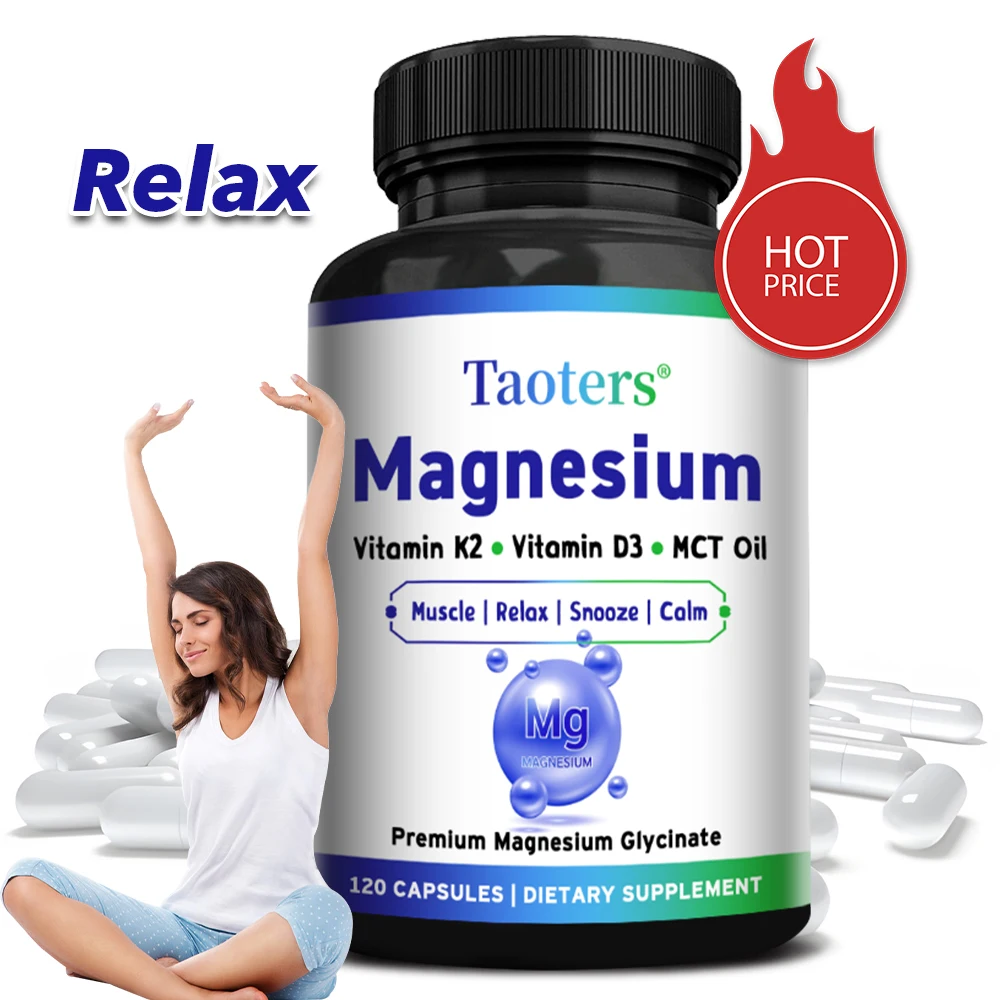 Magnesium Glycinate - Highly Absorbable Supplement That Helps with Muscle Relaxation, Energy, Bone Support, and Immunity
Magnesium Glycinate - Highly Absorbable Supplement That Helps with Muscle Relaxation, Energy, Bone Support, and Immunity