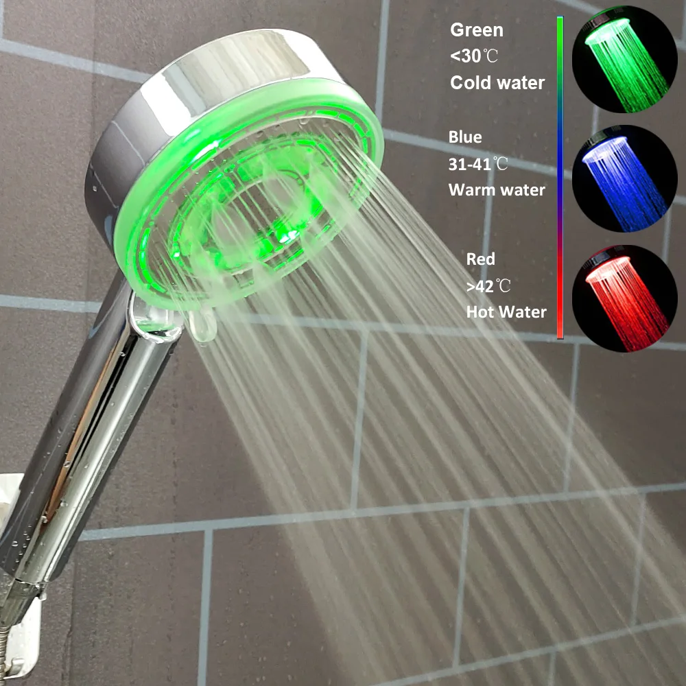 Upgraded 5 Modes Led Shower Head High Pressure Color Changes Temperature Sensor Handheld Shower Head Bathroom Accessories
Upgraded 5 Modes Led Shower Head High Pressure Color Changes Temperature Sensor Handheld Shower Head Bathroom Accessories