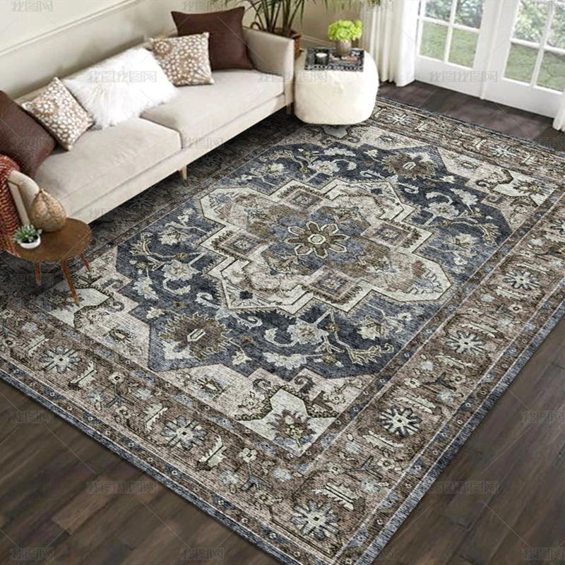 VIKAMA American Bohemian Living Room Rug Vintage Homestayrug Floor Mat Bedroom Floor Mat
VIKAMA American Bohemian Living Room Rug Vintage Homestayrug Floor Mat Bedroom Floor Mat