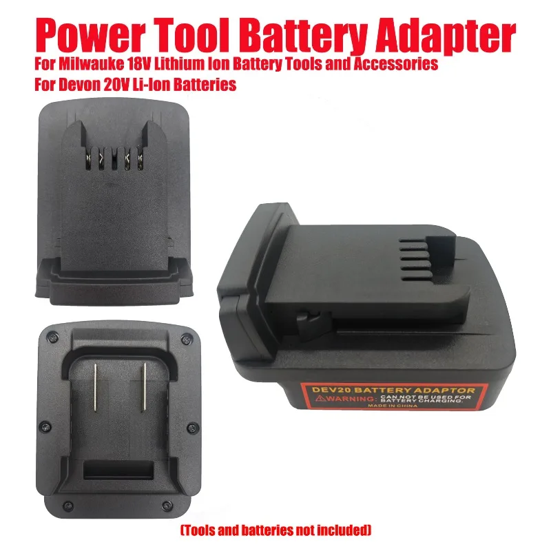 Adapter Converter for Milwaukee 18V Lithium Batteries Power Tools Accessories Battery Adapter for Devon 20V Lithium Batteries
Adapter Converter for Milwaukee 18V Lithium Batteries Power Tools Accessories Battery Adapter for Devon 20V Lithium Batteries