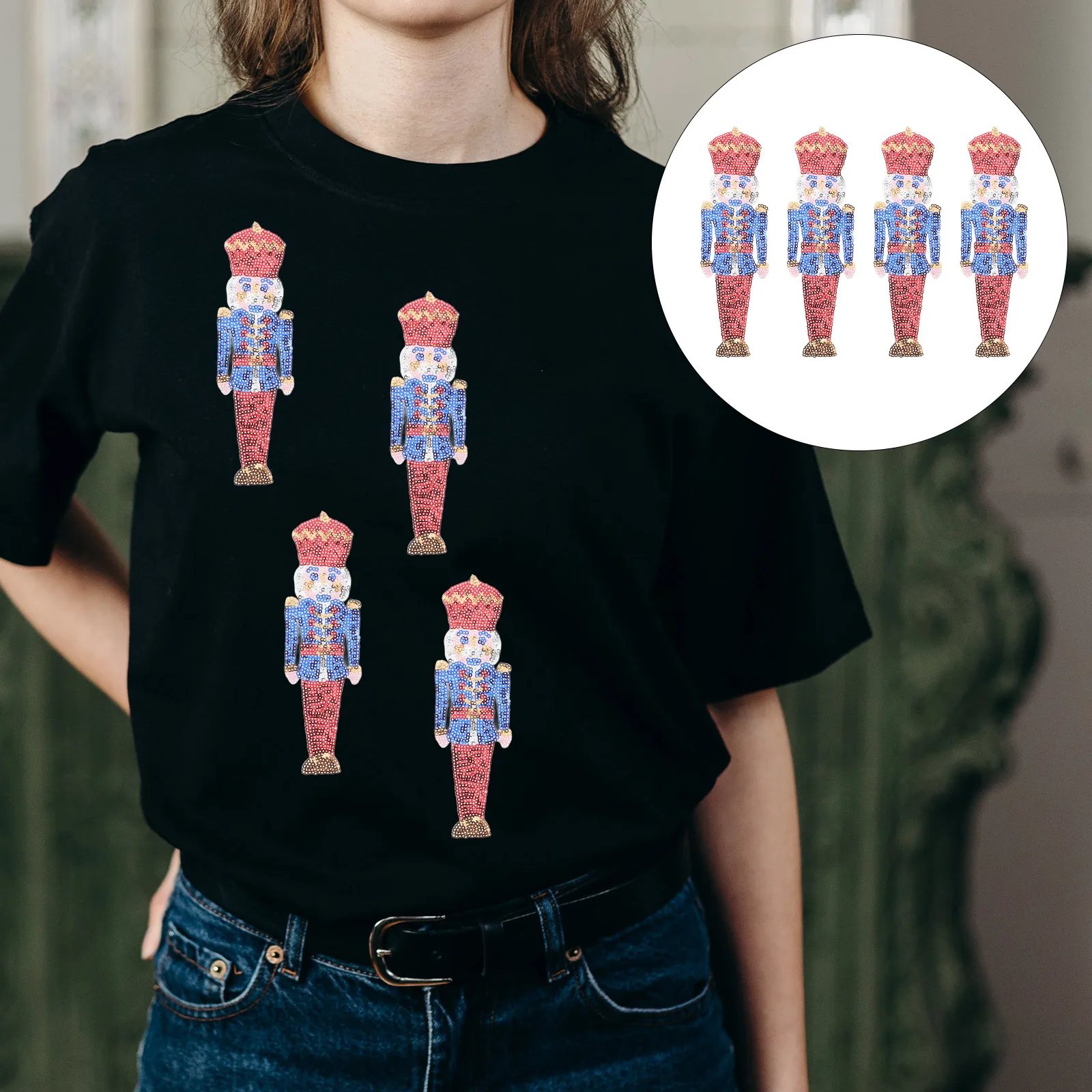 4 Pcs Nutcracker Applique Puppet Soldier Cloth Sticker Decor Clothing Clothes Accessory
4 Pcs Nutcracker Applique Puppet Soldier Cloth Sticker Decor Clothing Clothes Accessory