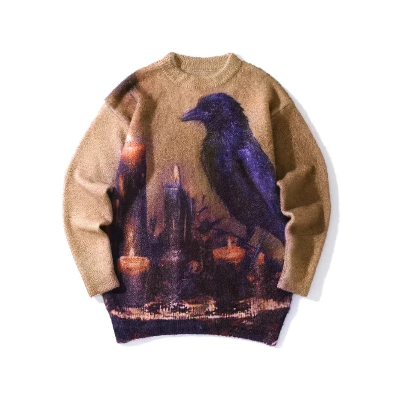 Sweater Men's Contrasting Color Lazy Style Soft Glutinous Trendy Brand Loose Round Neck Jacquard Sweater
Sweater Men's Contrasting Color Lazy Style Soft Glutinous Trendy Brand Loose Round Neck Jacquard Sweater