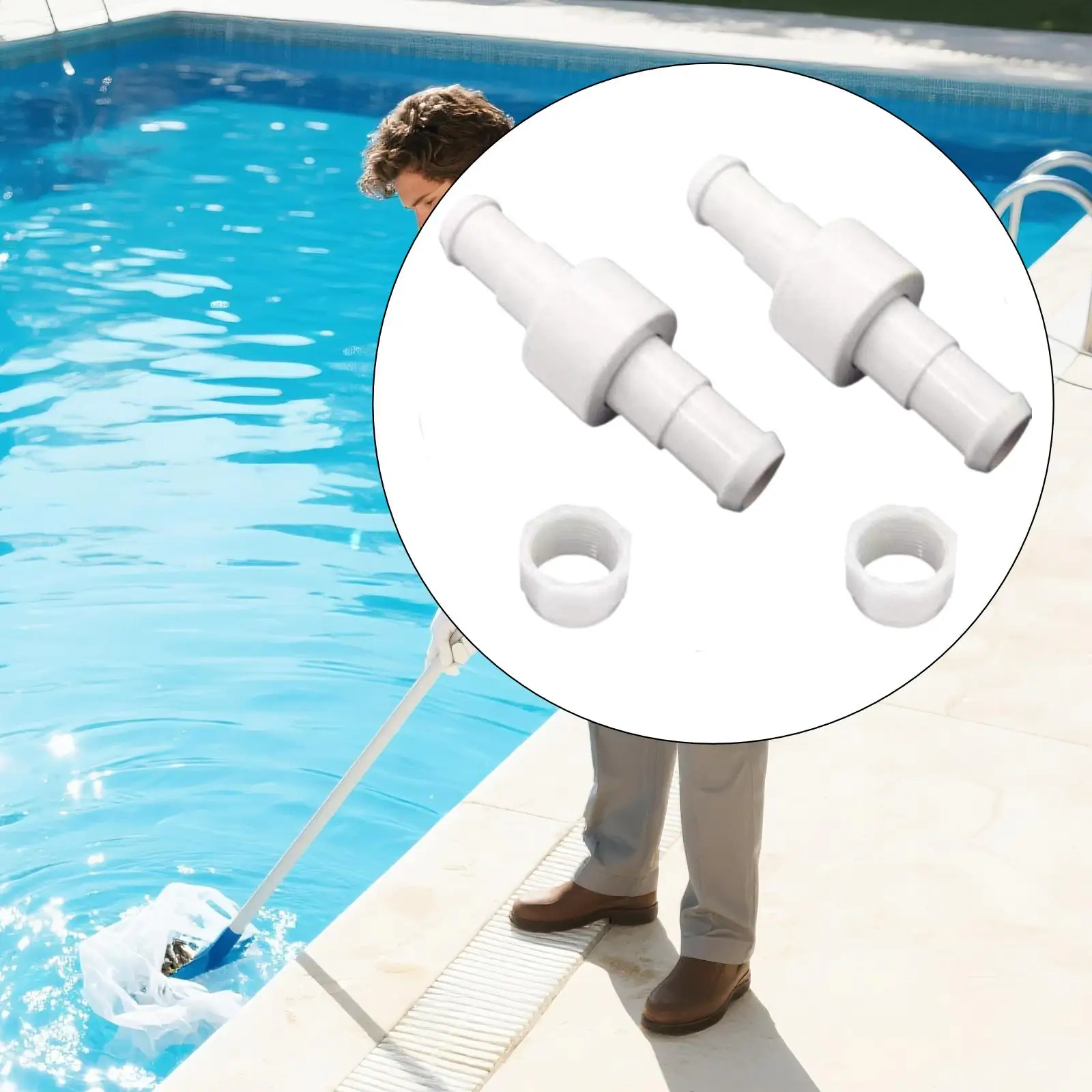 Pool Cleaner Universal Plastic Adapter High Performance Cleaning Device for Swimming Pool Maintenance Indoor Outdoor
Pool Cleaner Universal Plastic Adapter High Performance Cleaning Device for Swimming Pool Maintenance Indoor Outdoor