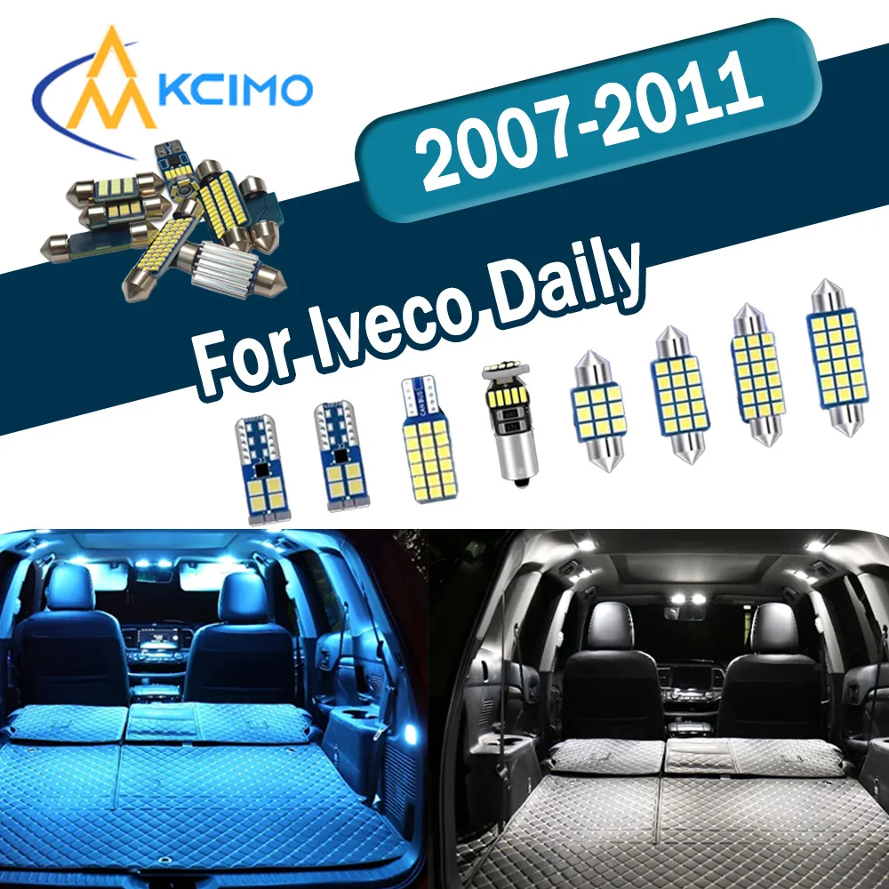 Enhanced Brightness CANBUS No Error LED Interior Light Kit For Iveco Daily 2007-2011 Reading Map Dome Lights Bulbs Set
Enhanced Brightness CANBUS No Error LED Interior Light Kit For Iveco Daily 2007-2011 Reading Map Dome Lights Bulbs Set