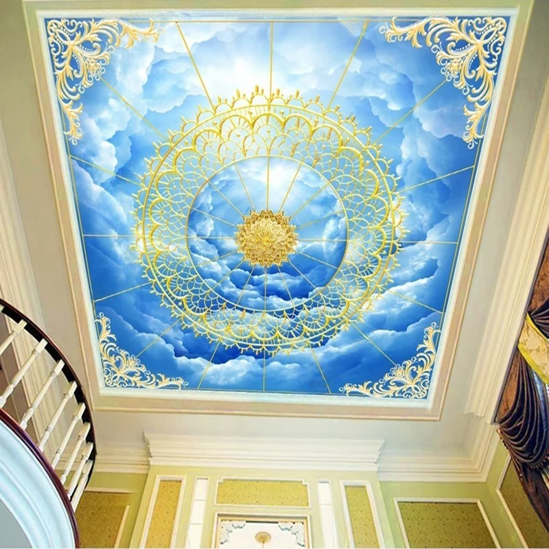 Custom European Style Mural Wallpaper - Blue Sky Clouds Design for Ceiling & Wall Art Printing Personalized Home Interior Decor
Custom European Style Mural Wallpaper - Blue Sky Clouds Design for Ceiling & Wall Art Printing Personalized Home Interior Decor
