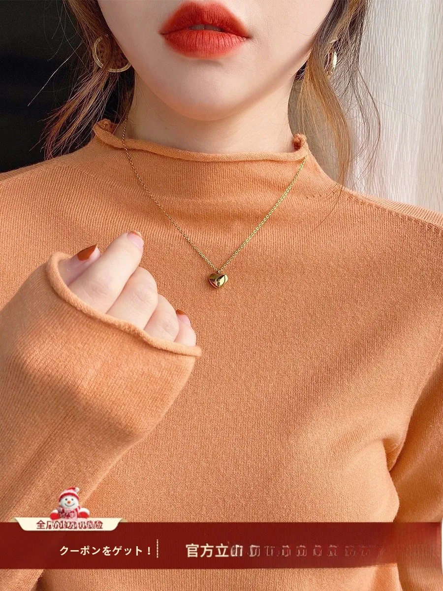 Women's Knitted Long Sve f High Collar Sweater Base irt Autumn Winter Bla Inner Wear Commute Sle Slim Fit Faion
Women's Knitted Long Sve f High Collar Sweater Base irt Autumn Winter Bla Inner Wear Commute Sle Slim Fit Faion