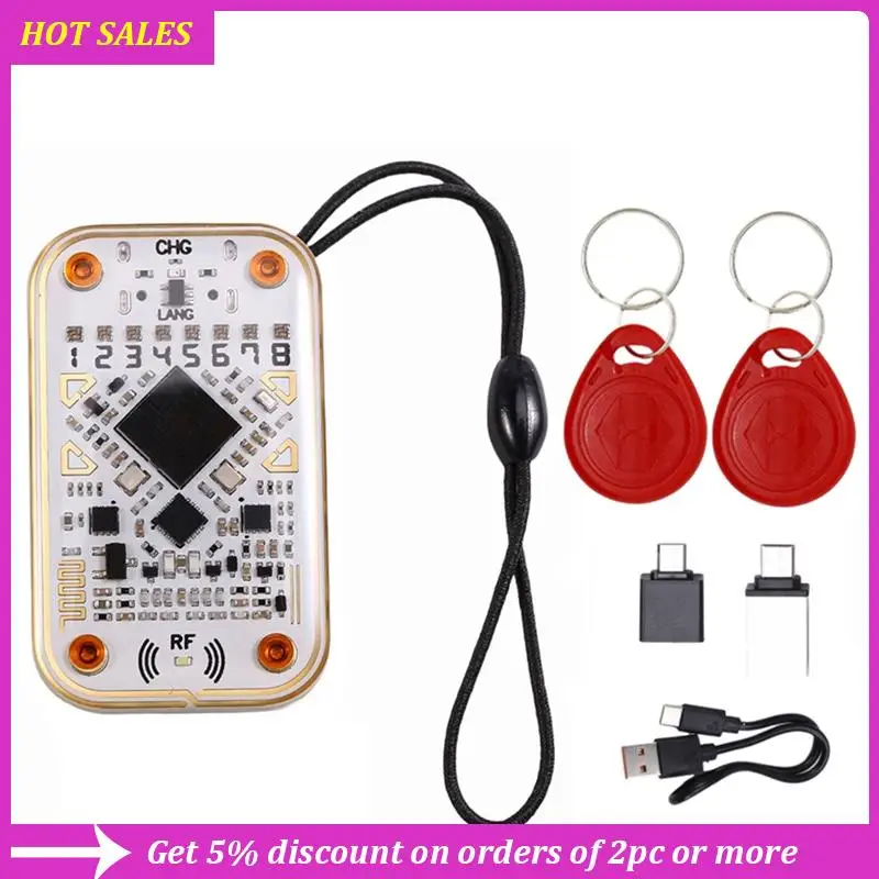 Chameleon Ultra RFID Smart Chip Reader+2X8268 Keychain Smart Card Emulator 125K 13.56Mhz IC ID Card Decode NFC Tool
Chameleon Ultra RFID Smart Chip Reader+2X8268 Keychain Smart Card Emulator 125K 13.56Mhz IC ID Card Decode NFC Tool