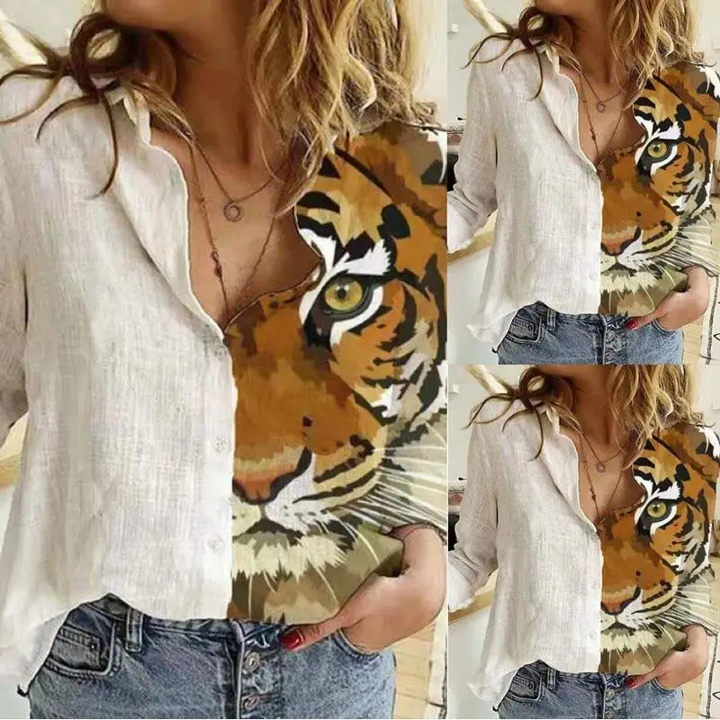 Women's Color Block Lapel Handpainted Printed Shirt Commute Style Long Sleeve Floral Patterned Casual Business Fashion
Women's Color Block Lapel Handpainted Printed Shirt Commute Style Long Sleeve Floral Patterned Casual Business Fashion