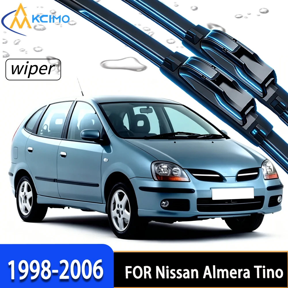 2Pcs Front Windshield Wiper Blades For Nissan Almera Tino V10 1998-2006, Quality Rubber Wipers for Clear Driving View
2Pcs Front Windshield Wiper Blades For Nissan Almera Tino V10 1998-2006, Quality Rubber Wipers for Clear Driving View
