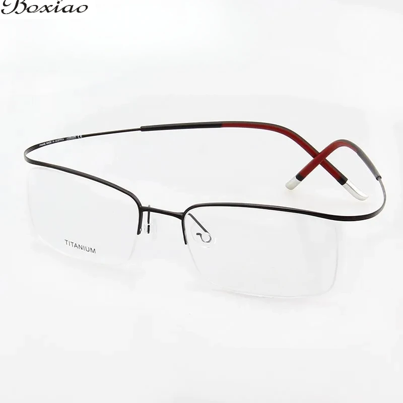 Classic Business Eyeglasses Men Fashion Titanium Glasses Frames Myopia Half Rimless Optical Eyeglasses Frame Brand oculos gafas
Classic Business Eyeglasses Men Fashion Titanium Glasses Frames Myopia Half Rimless Optical Eyeglasses Frame Brand oculos gafas