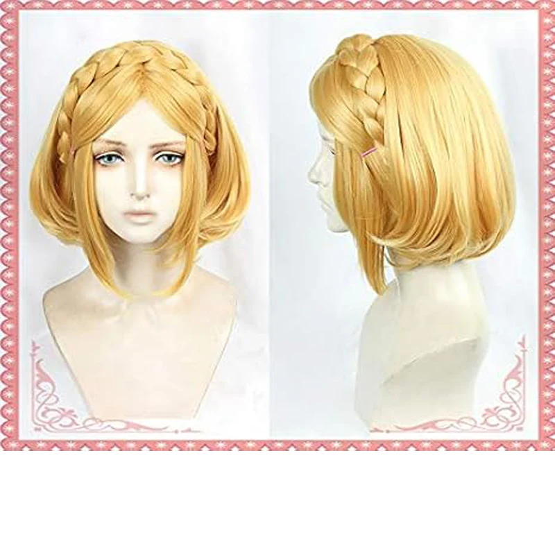 Косплей Golden Legend of Zelda Zelda Breath of the Wild, короткие волосы, парик принцессы Cos
Косплей Golden Legend of Zelda Zelda Breath of the Wild, короткие волосы, парик принцессы Cos