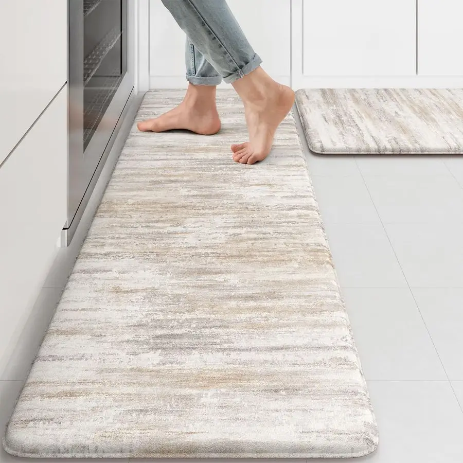 Anti Fatigue Kitchen Mats for Floor 2 Piece, Cushioned Abstract Kitchen Rugs,Memory Foam Kitchen Floor Mats, Standing Desk Mats
Anti Fatigue Kitchen Mats for Floor 2 Piece, Cushioned Abstract Kitchen Rugs,Memory Foam Kitchen Floor Mats, Standing Desk Mats