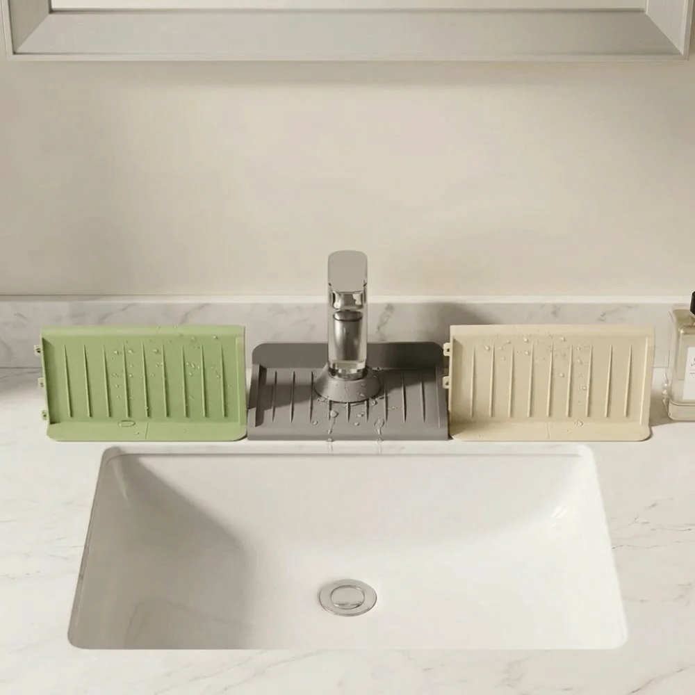 Connectable Water Blocking Board Non-Slip Suction Cup Base Sink Splash Guards Waterproof Flexible Water Barrier Mat
Connectable Water Blocking Board Non-Slip Suction Cup Base Sink Splash Guards Waterproof Flexible Water Barrier Mat