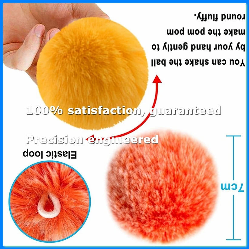 160 PCS Keychain Pom Pom Tassel Set Pom Pom Balls Gold Key Ring Faux Fur Pom Pom for DIY Projects, Random Color-ABVP
160 PCS Keychain Pom Pom Tassel Set Pom Pom Balls Gold Key Ring Faux Fur Pom Pom for DIY Projects, Random Color-ABVP