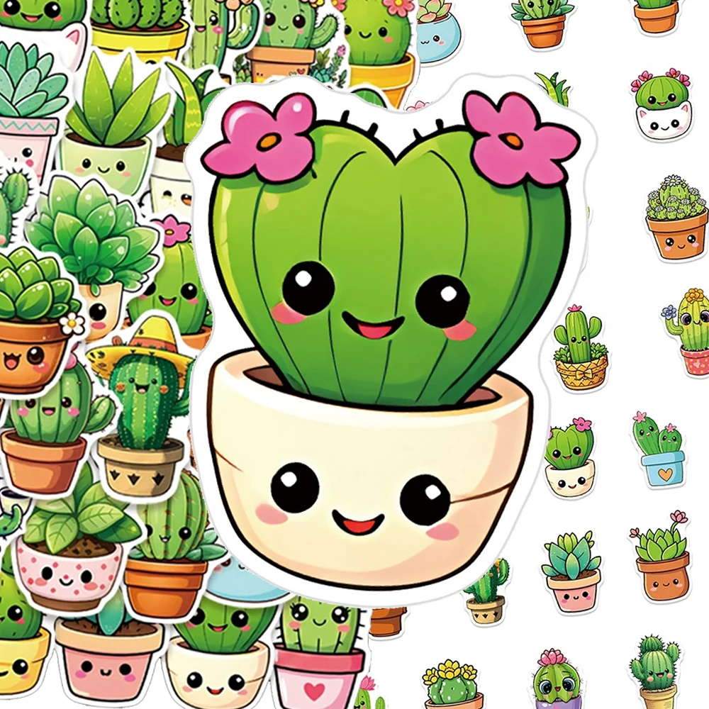 10/30/50pcs Funny Cute Plant Cactus Stickers Kawaii Cartoon Graffiti Decals DIY Suitcase Laptop Helmet Waterproof Sticker Decor
10/30/50pcs Funny Cute Plant Cactus Stickers Kawaii Cartoon Graffiti Decals DIY Suitcase Laptop Helmet Waterproof Sticker Decor