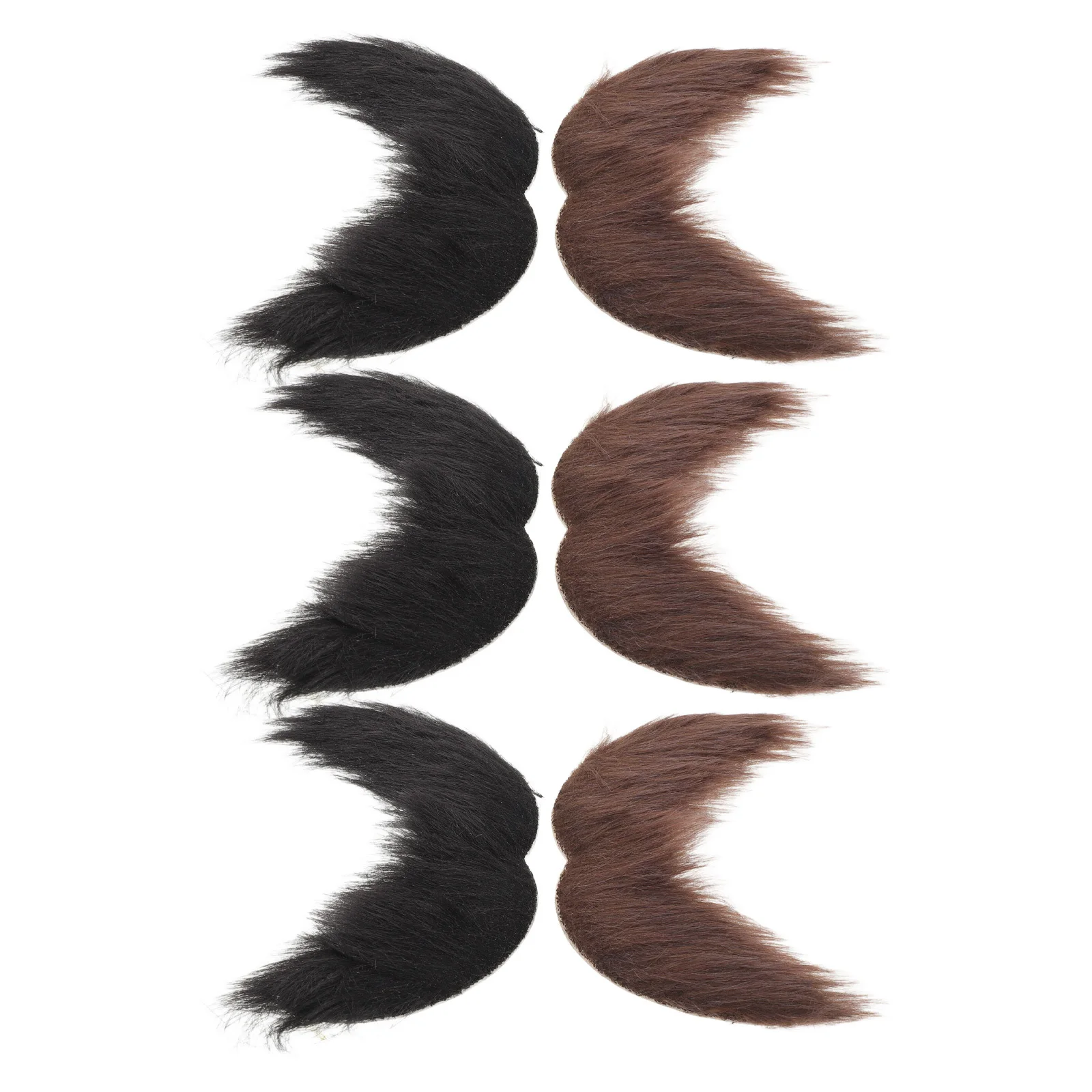 6Pcs Fake Brown Black Mustache Beard Set Realistic Stick on False Beard Costume Accessories Halloween Party Black Fake Mustache
6Pcs Fake Brown Black Mustache Beard Set Realistic Stick on False Beard Costume Accessories Halloween Party Black Fake Mustache