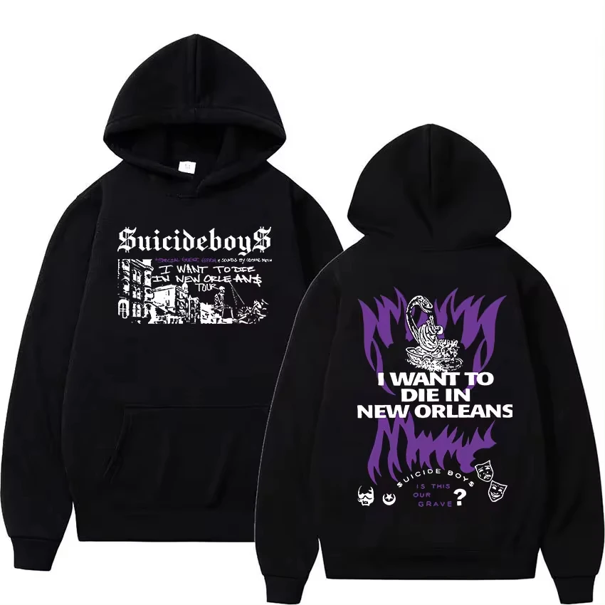 Suicideboys G59 2024 Tour Print Hoodie Men's Hip Hop Retro Gothic pullover Sweatshirt Unisex Fashion Clothing Oversized hoodies
Suicideboys G59 2024 Tour Print Hoodie Men's Hip Hop Retro Gothic pullover Sweatshirt Unisex Fashion Clothing Oversized hoodies