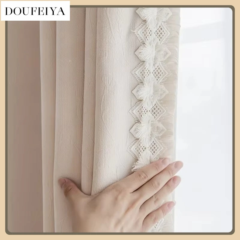 French Cream Chenille Rose Jacquard Luxury Curtains for Living Room Bedroom Dining Blackout Window Tulle Elegant Thicken Lace
French Cream Chenille Rose Jacquard Luxury Curtains for Living Room Bedroom Dining Blackout Window Tulle Elegant Thicken Lace