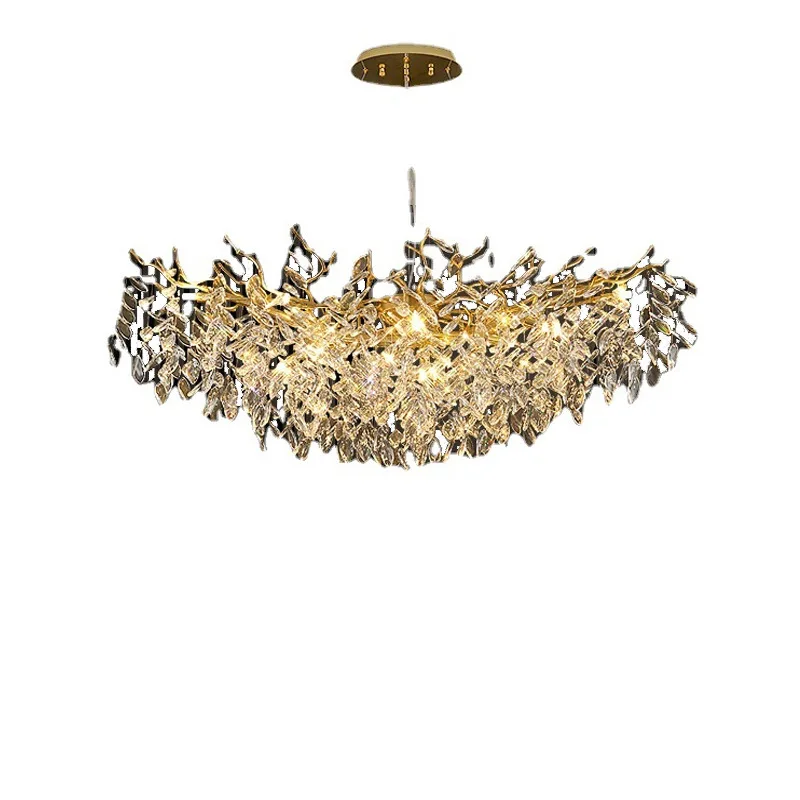 Luxury crystal simple atmosphere luxury duplex building branch light luxury living room crystal
Luxury crystal simple atmosphere luxury duplex building branch light luxury living room crystal