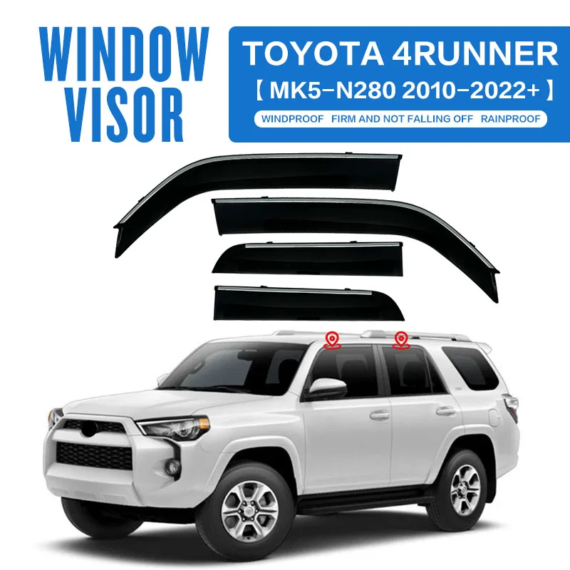 For TOYOTA 4RUNNER MK5-N280 2010-2022+ Plastic Window Visor Vent Shades Sun Rain Deflector Guard For TOYOTA 4RUNNER 2023
For TOYOTA 4RUNNER MK5-N280 2010-2022+ Plastic Window Visor Vent Shades Sun Rain Deflector Guard For TOYOTA 4RUNNER 2023