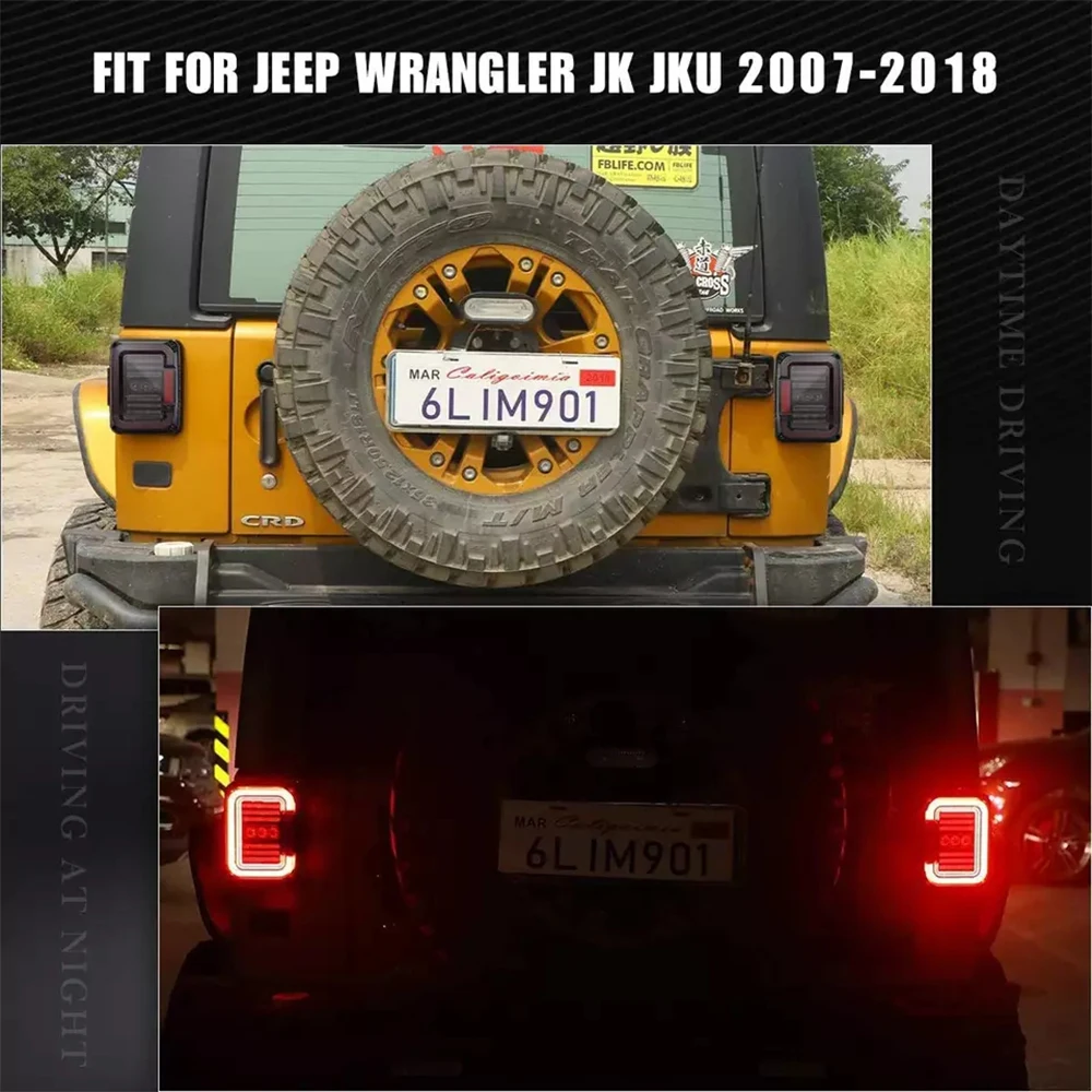 SXMA J405 Smoked LED Tail Light 2 PCS EU US Version LED Brake Reverse Turning Light Red Amber Light For Jeep Wrangler JK 07-17
SXMA J405 Smoked LED Tail Light 2 PCS EU US Version LED Brake Reverse Turning Light Red Amber Light For Jeep Wrangler JK 07-17