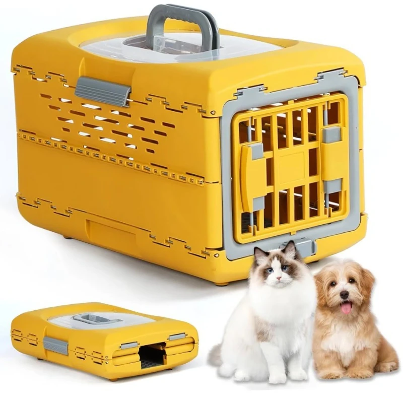 Portable Plastic Dog Carrier Cat Cage Foldable Small Backpack Button Closure Breathable Pet Case Airline Collapsible Dog Crate
Portable Plastic Dog Carrier Cat Cage Foldable Small Backpack Button Closure Breathable Pet Case Airline Collapsible Dog Crate