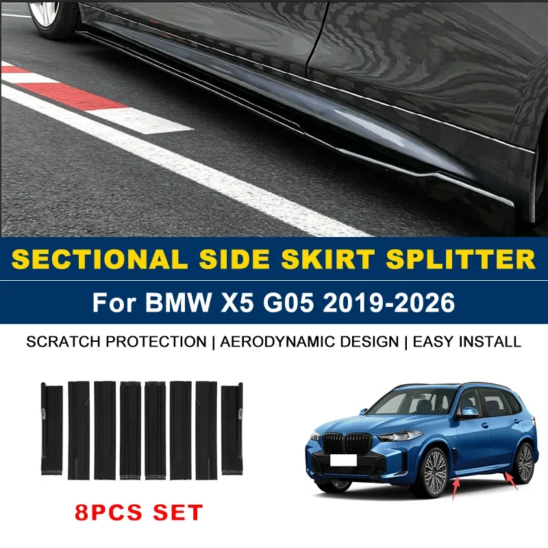 2.2m Sectional Side Skirt Extension Lips Side Spoiler, Car Exterior Modified Upgrade Kit For BMW X5 G05 2019-2026 2020 2021 2022
2.2m Sectional Side Skirt Extension Lips Side Spoiler, Car Exterior Modified Upgrade Kit For BMW X5 G05 2019-2026 2020 2021 2022