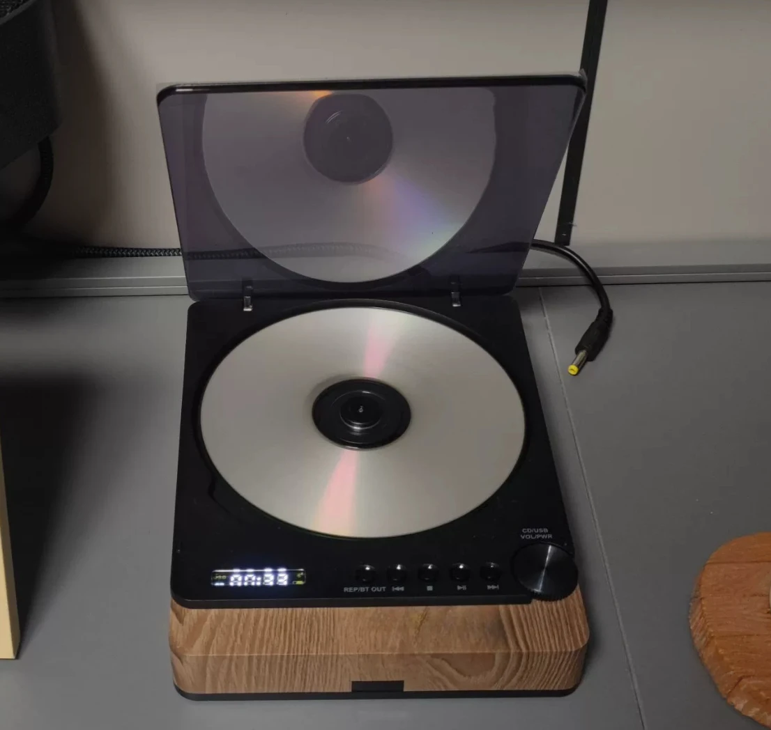 New Bluetooth HiFi CD Player with Optical Output, Retro Gift for Music Lovers USB Player for Home Stereo
New Bluetooth HiFi CD Player with Optical Output, Retro Gift for Music Lovers USB Player for Home Stereo