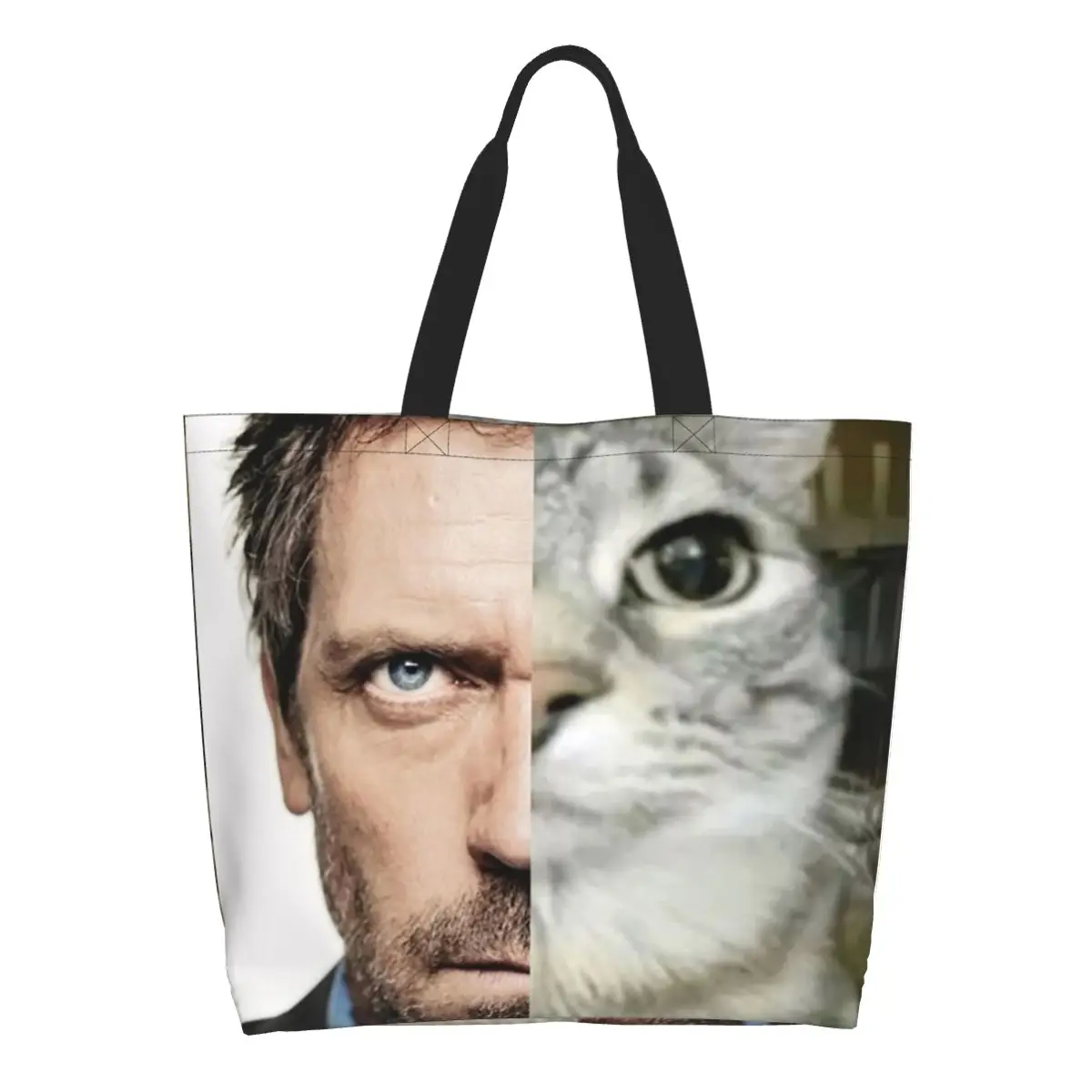 House MD Cat Meme Shopping Tote Bag Canvas Large Capacity Shoulder Bags Shopper Grocery Handbag for Women
House MD Cat Meme Shopping Tote Bag Canvas Large Capacity Shoulder Bags Shopper Grocery Handbag for Women