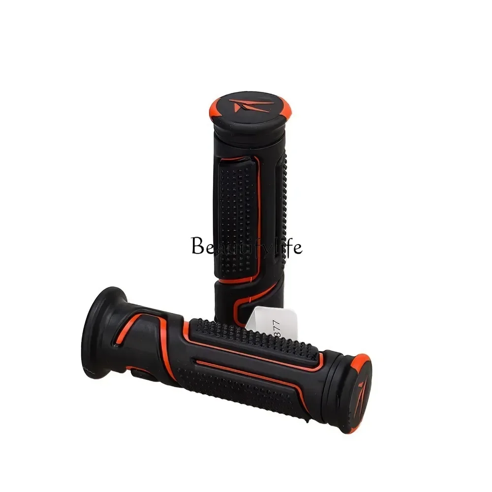yjpp2Motorcycle arrow hand handle cover two-color striped hand handle glue aluminum alloy universal anti-skid throttle handle
yjpp2Motorcycle arrow hand handle cover two-color striped hand handle glue aluminum alloy universal anti-skid throttle handle