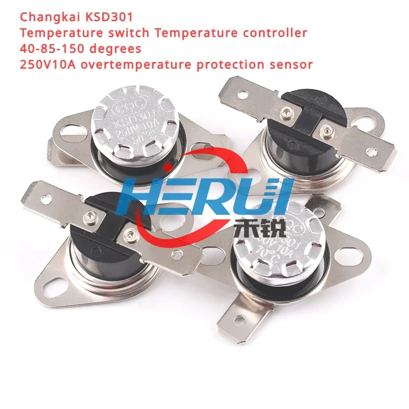 1pcs Normally Open KSD301 10A 250V 0-160 degree Normally Closed Bakelite KSD-301 Temperature Switch Thermostat Sensor 50 60 65
1pcs Normally Open KSD301 10A 250V 0-160 degree Normally Closed Bakelite KSD-301 Temperature Switch Thermostat Sensor 50 60 65