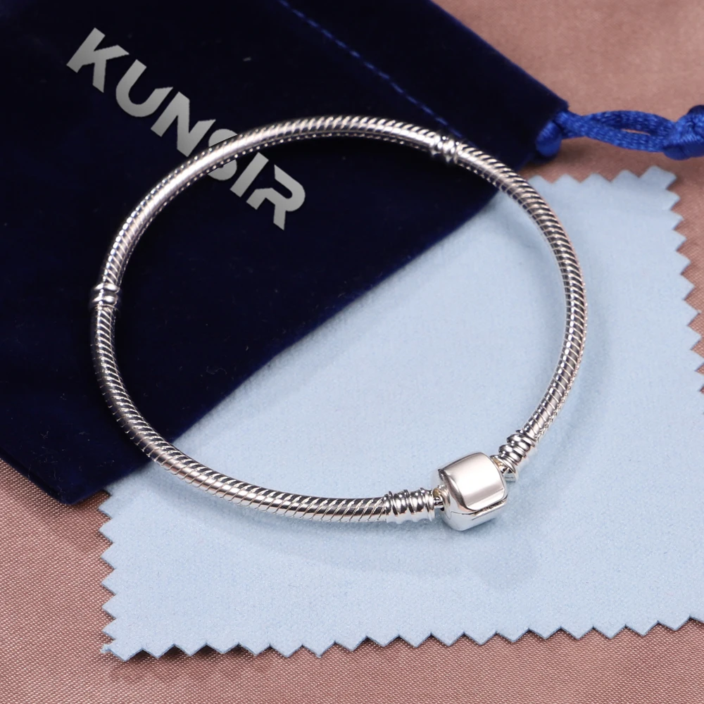 Bracelet Silver 925 Original 17-21CM Classic Beads Bracelets Fit DIY Charms Birthday Jewelry Gifts
Bracelet Silver 925 Original 17-21CM Classic Beads Bracelets Fit DIY Charms Birthday Jewelry Gifts