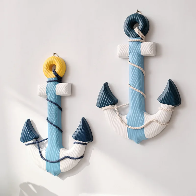 33cm Mediterranean Style Wooden Ship Anchor Decorative Hanging Piece - Ocean Theme Room Wall Decor Photo Wall Accessories
33cm Mediterranean Style Wooden Ship Anchor Decorative Hanging Piece - Ocean Theme Room Wall Decor Photo Wall Accessories