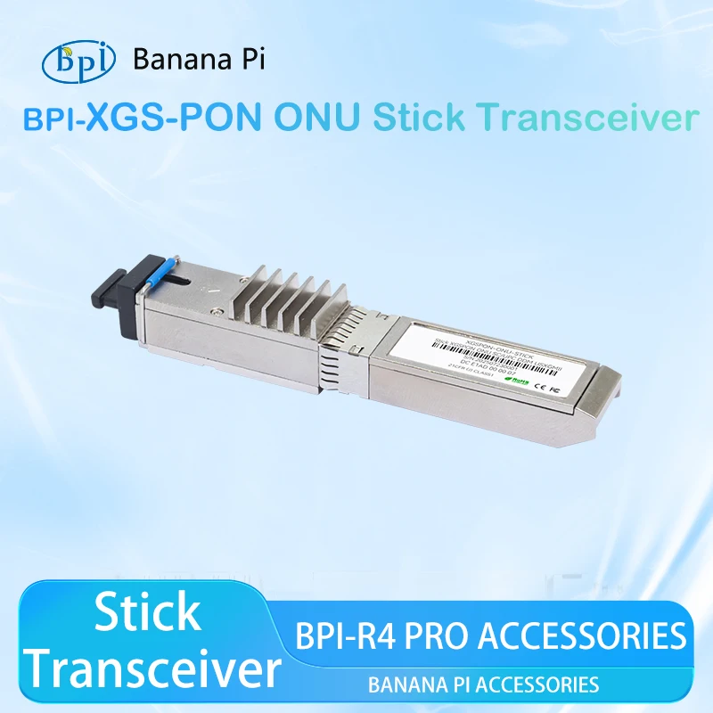 Приемопередатчик Banana Pi XGS-PON ONU для аксессуаров BPI-R4 PRO
Приемопередатчик Banana Pi XGS-PON ONU для аксессуаров BPI-R4 PRO