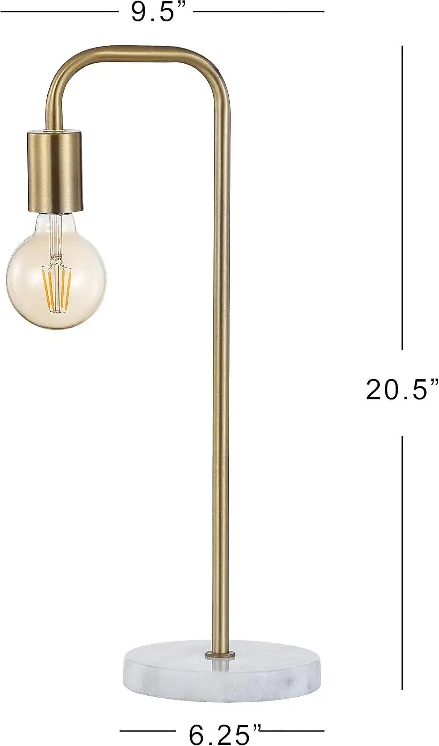 Jonathan Y Jyl1094A Axel 20.5"" Industrial Gold Pipe Metal/Marble Edison Led Table Lamp Classic Transitional Bedside Desk
Jonathan Y Jyl1094A Axel 20.5"" Industrial Gold Pipe Metal/Marble Edison Led Table Lamp Classic Transitional Bedside Desk