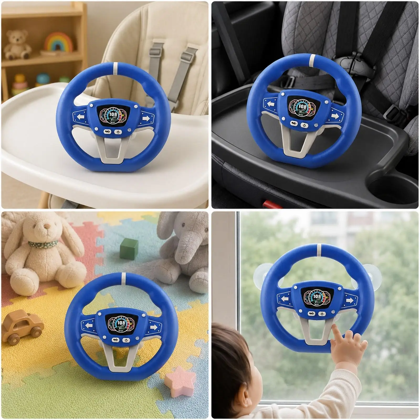 Steering Wheel Simulated Toy with Sound Music Interactive Driving Controller, Electronic Simulated Driving Driver for Baby Gifts
Steering Wheel Simulated Toy with Sound Music Interactive Driving Controller, Electronic Simulated Driving Driver for Baby Gifts