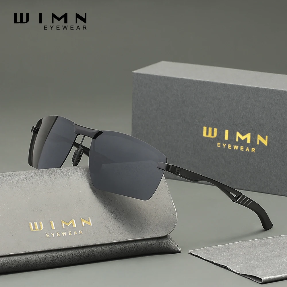 WIMN Retro Trendy Sunglasses Men Frameless Fishing Polarized UV400 Glasses Fashion Vintage Driving Eyewear
WIMN Retro Trendy Sunglasses Men Frameless Fishing Polarized UV400 Glasses Fashion Vintage Driving Eyewear