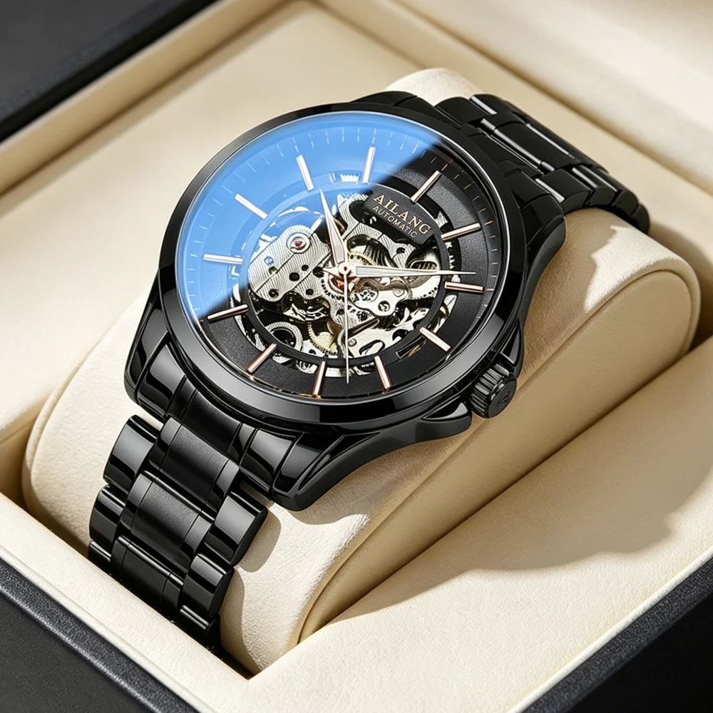 AILANG 2026 New Fashion Men's Steampunk Mechanical Watch Stainless Steel Waterproof Luminous Hands Hollow Automatic Watches Mens
AILANG 2026 New Fashion Men's Steampunk Mechanical Watch Stainless Steel Waterproof Luminous Hands Hollow Automatic Watches Mens