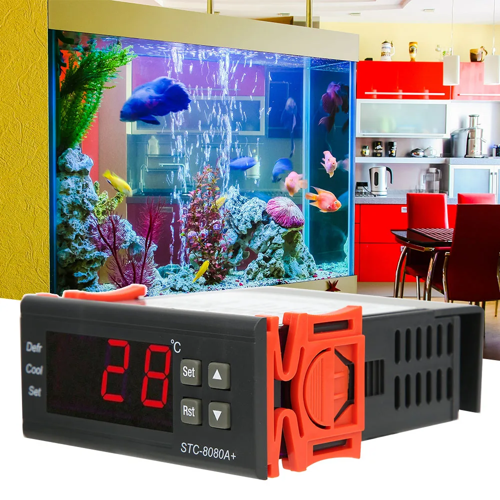 ZK30 STC 8080A+ Digital Thermostat Refrigerating Defrosting Alarming Temperature Controller
ZK30 STC 8080A+ Digital Thermostat Refrigerating Defrosting Alarming Temperature Controller