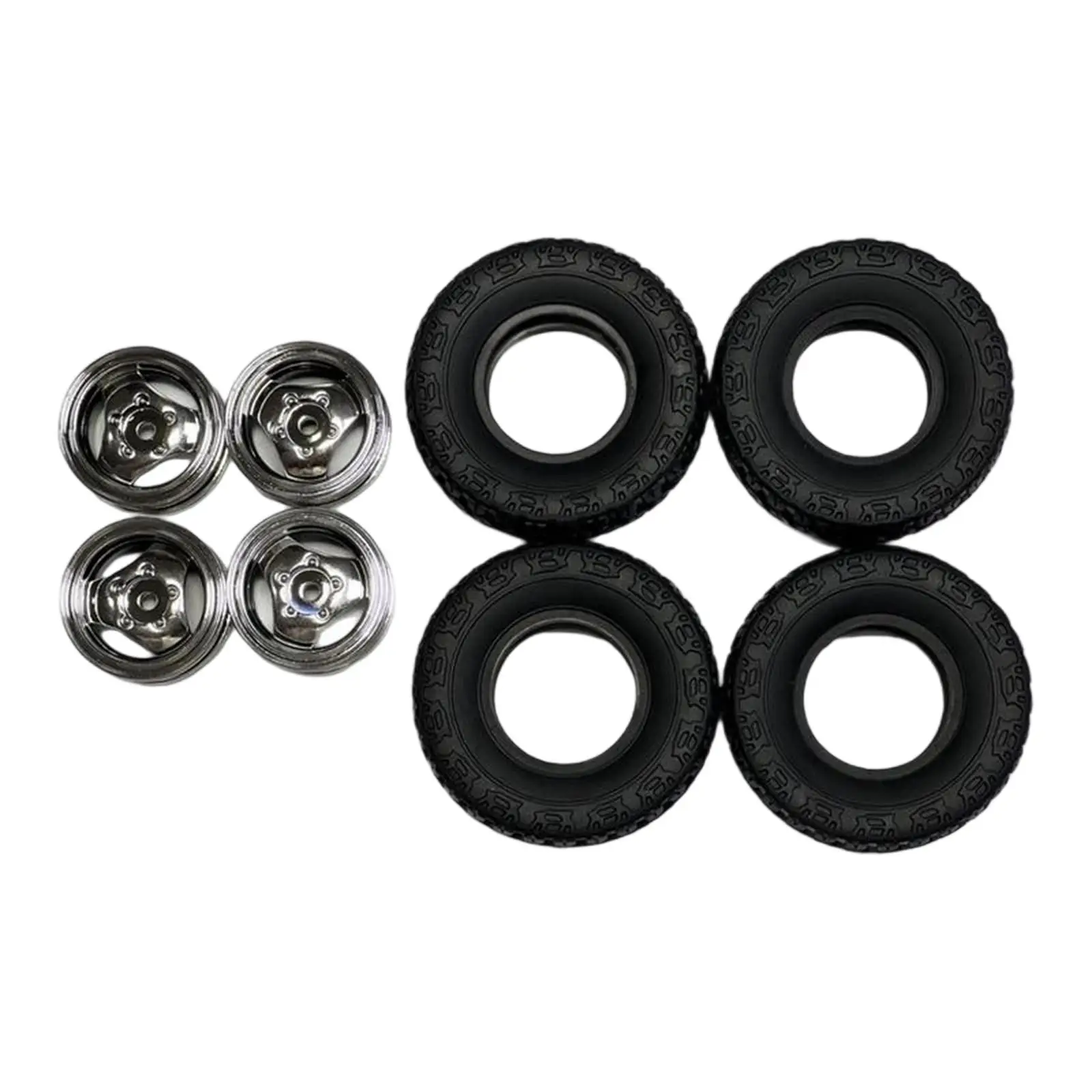 Tires Model DIY Spare Part Replacement Professional 4 Pieces DIY Accs Sturdy for 1:18
Tires Model DIY Spare Part Replacement Professional 4 Pieces DIY Accs Sturdy for 1:18