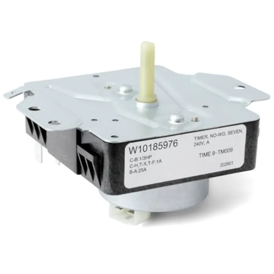 Таймер для сушилки W10185976, замена для Whirlpool WED4700YQ0, WED4890XQ0, WED4890XQ1, для Kenmore 110C60102310, 110C60112310, 110C6140231
Таймер для сушилки W10185976, замена для Whirlpool WED4700YQ0, WED4890XQ0, WED4890XQ1, для Kenmore 110C60102310, 110C60112310, 110C6140231